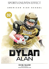 Dylan Alan - Football Sports Enliven Effects Photography Template
