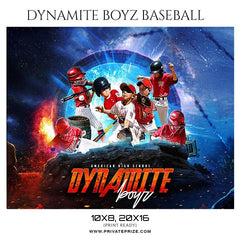 Dynamite Boyz - Baseball Themed Sports Photography Template