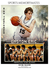 Easton Eric - Basketball Sports Memory Mates Photography Template