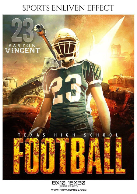 Easton Vincent - Football Sports Enliven Effects Photography Template - PrivatePrize - Photography Templates