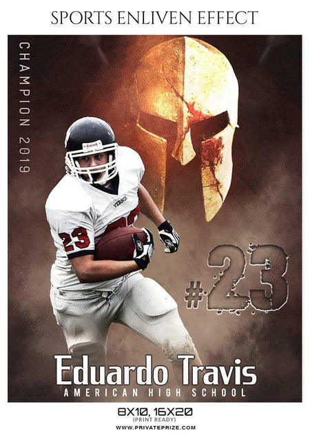 Eduardo Travis - Football Sports Enliven Effects Photography Template - PrivatePrize - Photography Templates
