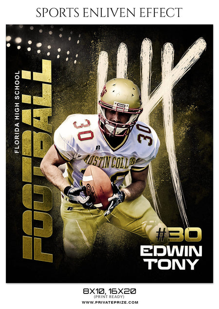 EDWIN TONY - FOOTBALL SPORTS ENLIVEN EFFECT - Photography Photoshop Template