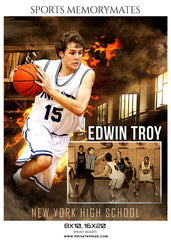EDWIN TROY BASKETBALL MEMORY MATE