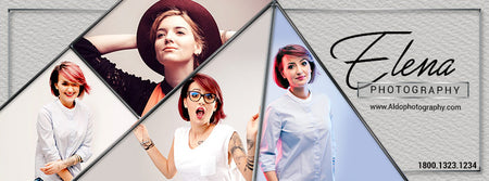 ELENA PHOTOGRAPHY - FACEBOOK TIMELINE COVER - Photography Photoshop Template