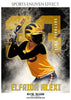 Elfrida Alexi - Softball Sports Enliven Effects Photoshop Template - Photography Photoshop Template