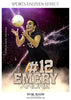 Emery Andre Volleyball Sports Enliven Effects Photoshop Template - Photography Photoshop Template