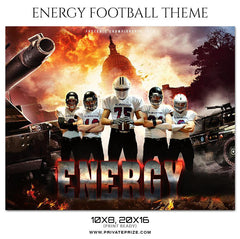Energy - Football Themed Sports Photography Template