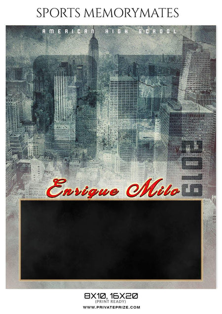 Enrique Milo - Baseball Sports Memory Mates Photography Template - PrivatePrize - Photography Templates