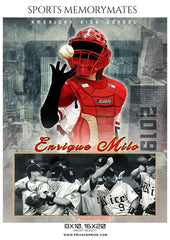 Enrique Milo - Baseball Sports Memory Mates Photography Template