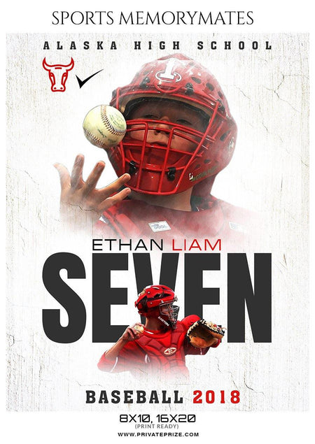 Ethan Liam - Baseball Memory Mate Photography Template - PrivatePrize - Photography Templates