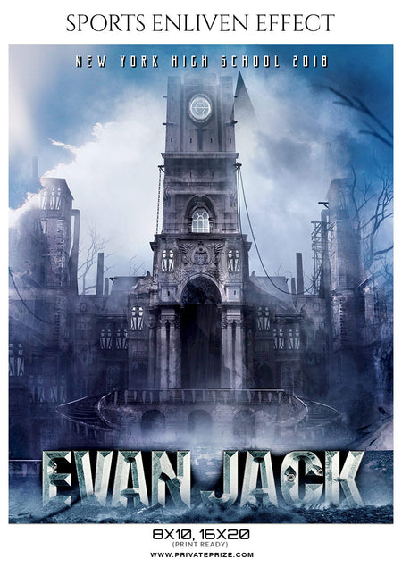 Evan Jack  - Baseball Sports Enliven Effects Photography Template - Photography Photoshop Template