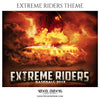 Extreme Riders - Baseball Themed Sports Photography Template - Photography Photoshop Template