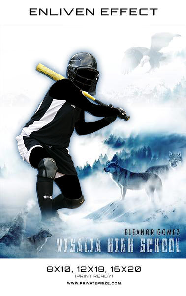 Eleanor Visalia High School Sports - Enliven Effects - Photography Photoshop Template