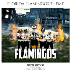 Florida Flamingos - Themed Sports Photography Template