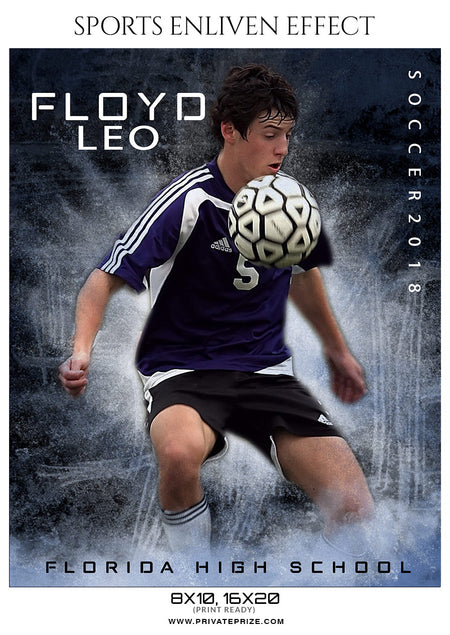 Floyd leo - Soccer Sports Enliven Effects Photography Template - Photography Photoshop Template