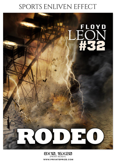 FLOYD-LEON- RODEO - SPORTS ENLIVEN EFFECT - Photography Photoshop Template