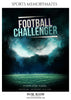 FOOTBALL CHALLENGER - SPORTS MEMORY MATES - Photography Photoshop Template