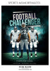FOOTBALL CHALLENGER - SPORTS MEMORY MATES - Photography Photoshop Template