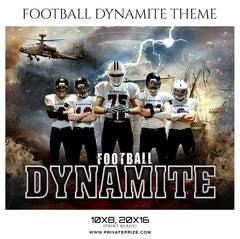 Football Dinamite Themed Sports Photography Template
