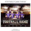 Football Themed Sports Photography Template - PrivatePrize - Photography Templates