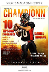 Football Sports Photography Magazine Cover templates