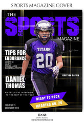 Football - Sports Photography Magazine Cover templates
