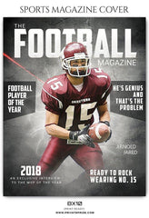 Football Sports Photography Magazine Cover templates