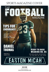 Football Sports Photography Magazine Cover templates