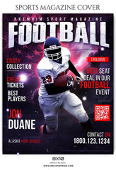 Football - Sports Photography Magazine Cover templates