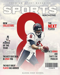 Football Sports Photography Magazine Cover