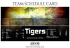 Football - Team Sports Schedule Card Photoshop Templates - PrivatePrize - Photography Templates