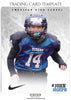 Football Sports Trading Card Photoshop Template - PrivatePrize - Photography Templates