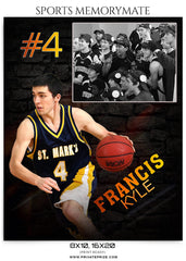 Francis Kyle Basketball- Sports Memory Mate Photoshop Template