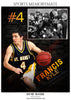 Francis Kyle Basketball- Sports Memory Mate Photoshop Template - Photography Photoshop Template