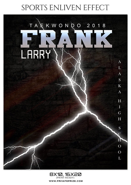 FRANK LARRY-TAEKWONDO- SPORTS ENLIVEN EFFECT - Photography Photoshop Template