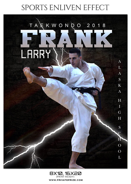 FRANK LARRY-TAEKWONDO- SPORTS ENLIVEN EFFECT - Photography Photoshop Template