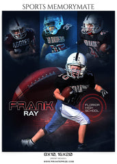 Frank Ray Football- Sports Memory Mate Photoshop Template
