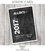 Allen- Senior Photocard - Photography Photoshop Template