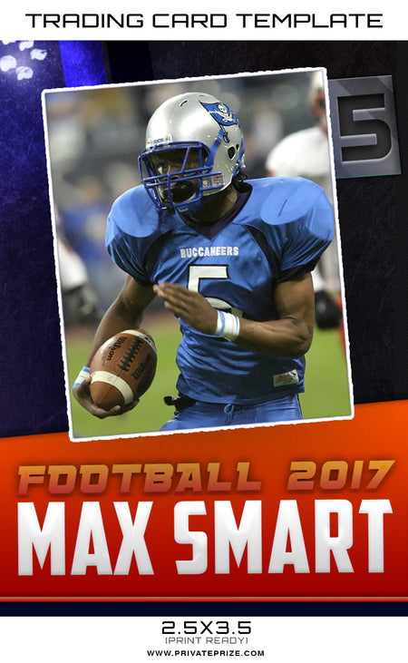 Max Sports Trading Card Template - Photography Photoshop Template