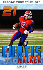 Curtis Sports Trading Card Photoshop Template