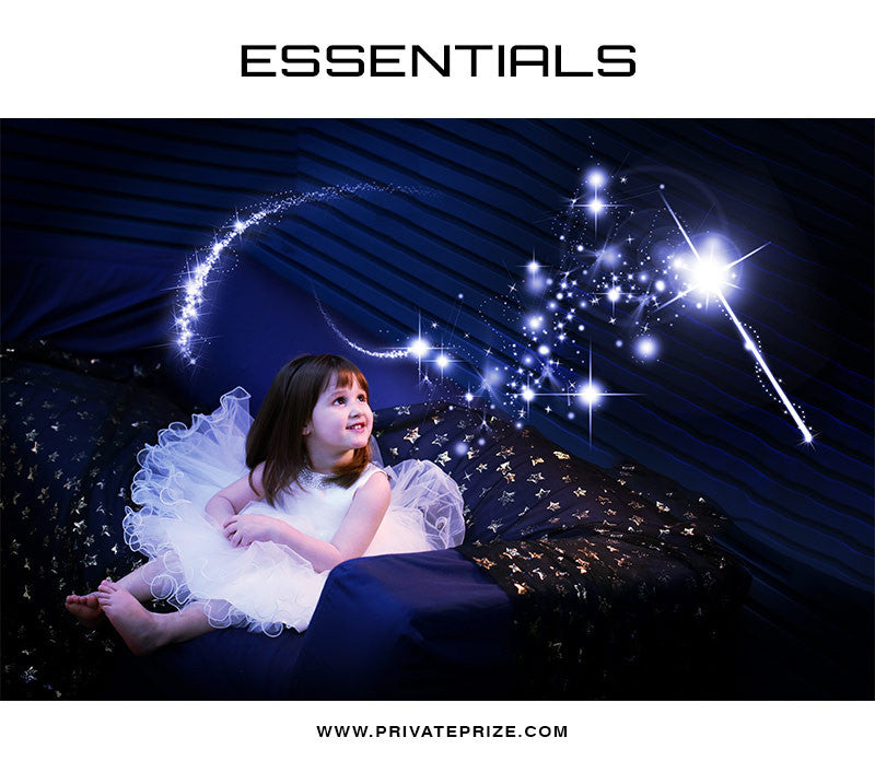 Fairy Wand & Stars Overlay - Photography Photoshop Template
