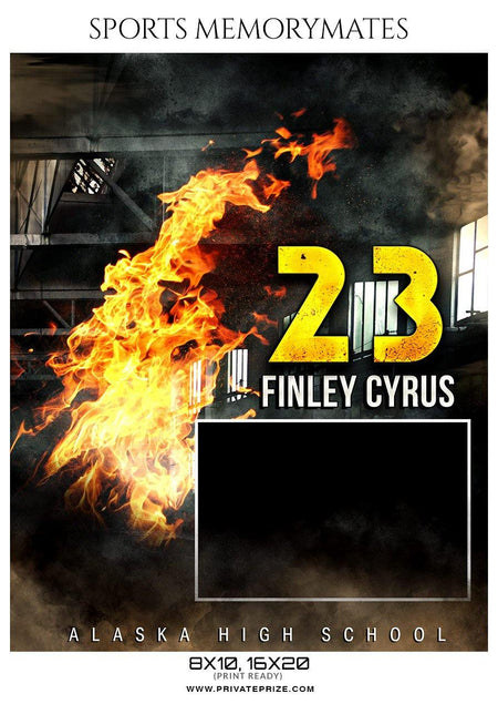 Finley Cyrus - Football Memory Mate Photoshop Template - PrivatePrize - Photography Templates