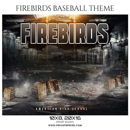 Firebirds-Baseball - Sports Theme Sports Photography Template - PrivatePrize - Photography Templates
