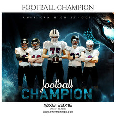 Football Champion - Themed Sports Photography Template