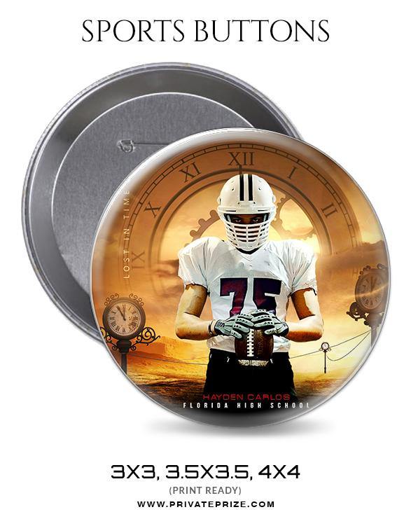 Football Sports Button - PrivatePrize - Photography Templates
