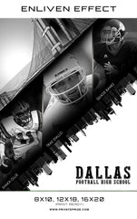 Football Team Dallas High School Sports Template -  Enliven Effects