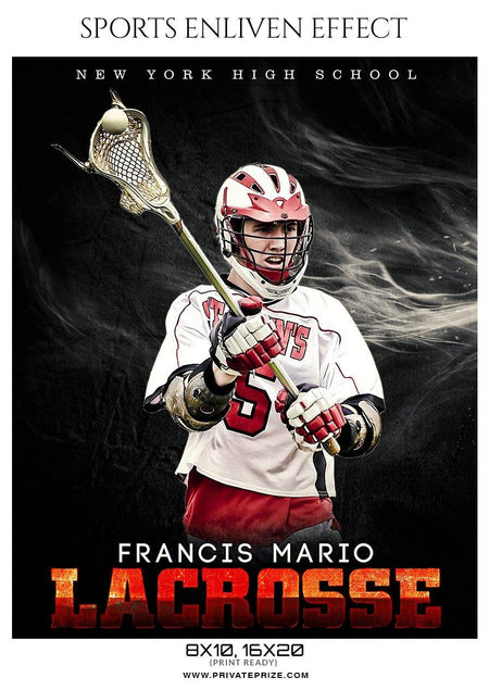 Francis Mario - Lacrosse Sports Enliven Effects Photography Template - PrivatePrize - Photography Templates