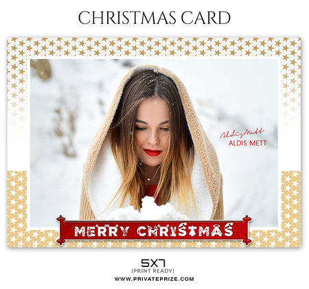 Aldis Mett - Christmas Card - Photography Photoshop Template