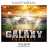 GALAXY BASEBALL Themed Photography Sports Template - Photography Photoshop Template