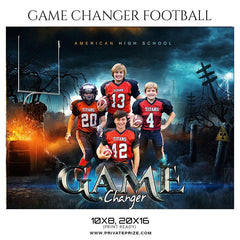Game Changers - Football Themed Sports Photography Template